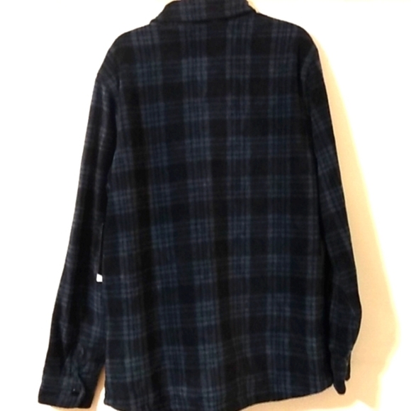 VOLCOM SNAP BUTTON WALLACE JACKET NAVY BLUE BLACK PLAID SIZE SMALL NWT - Picture 2 of 9
